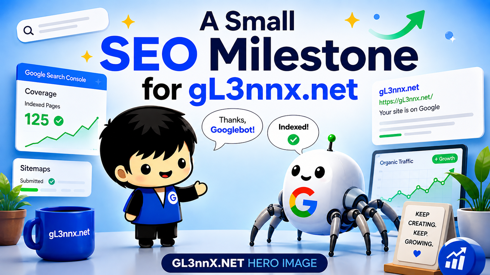 A Small SEO Milestone for gL3nnx.net