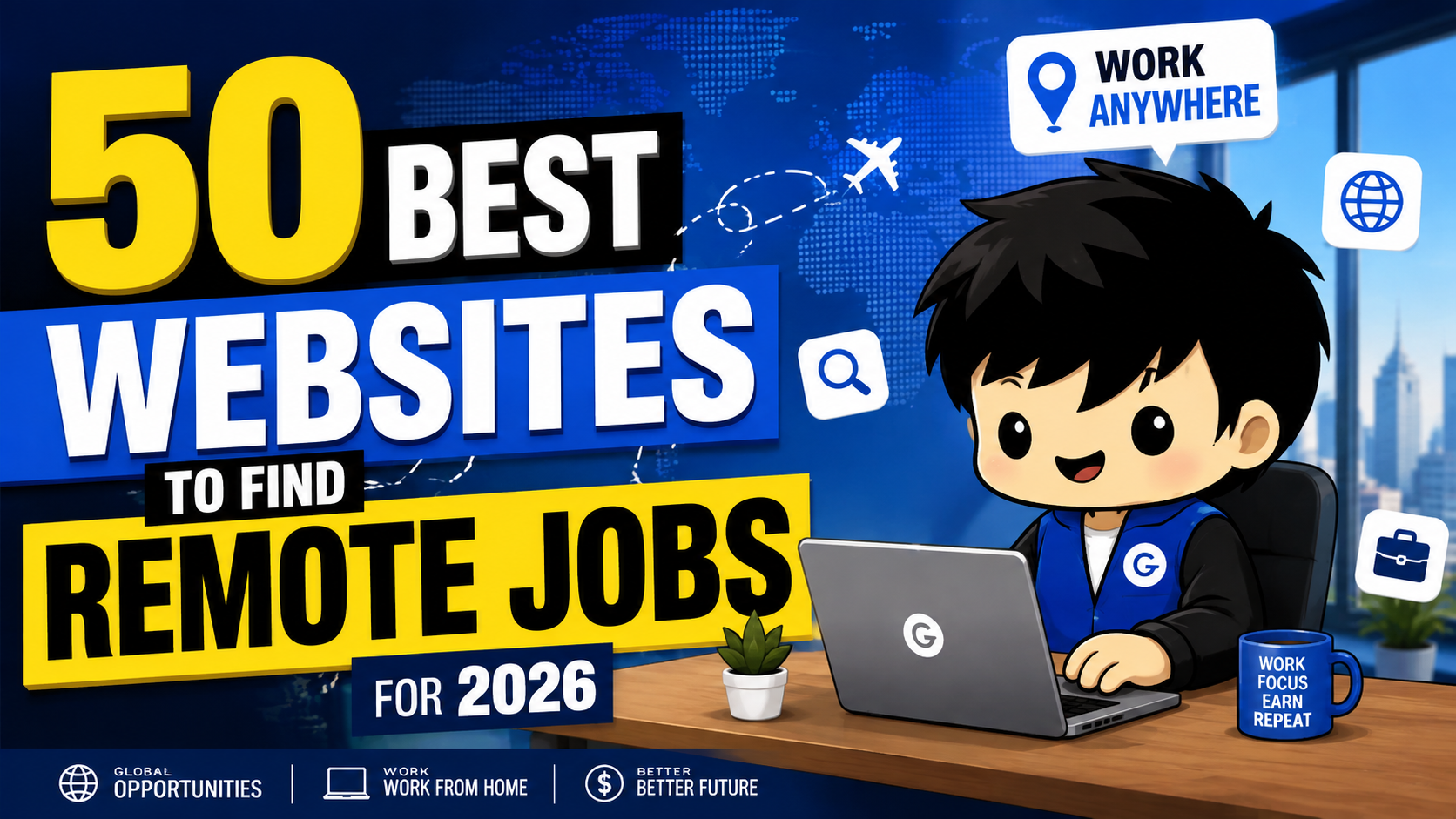 50 Websites I’d Actually Recommend If You’re Hunting for Remote Work