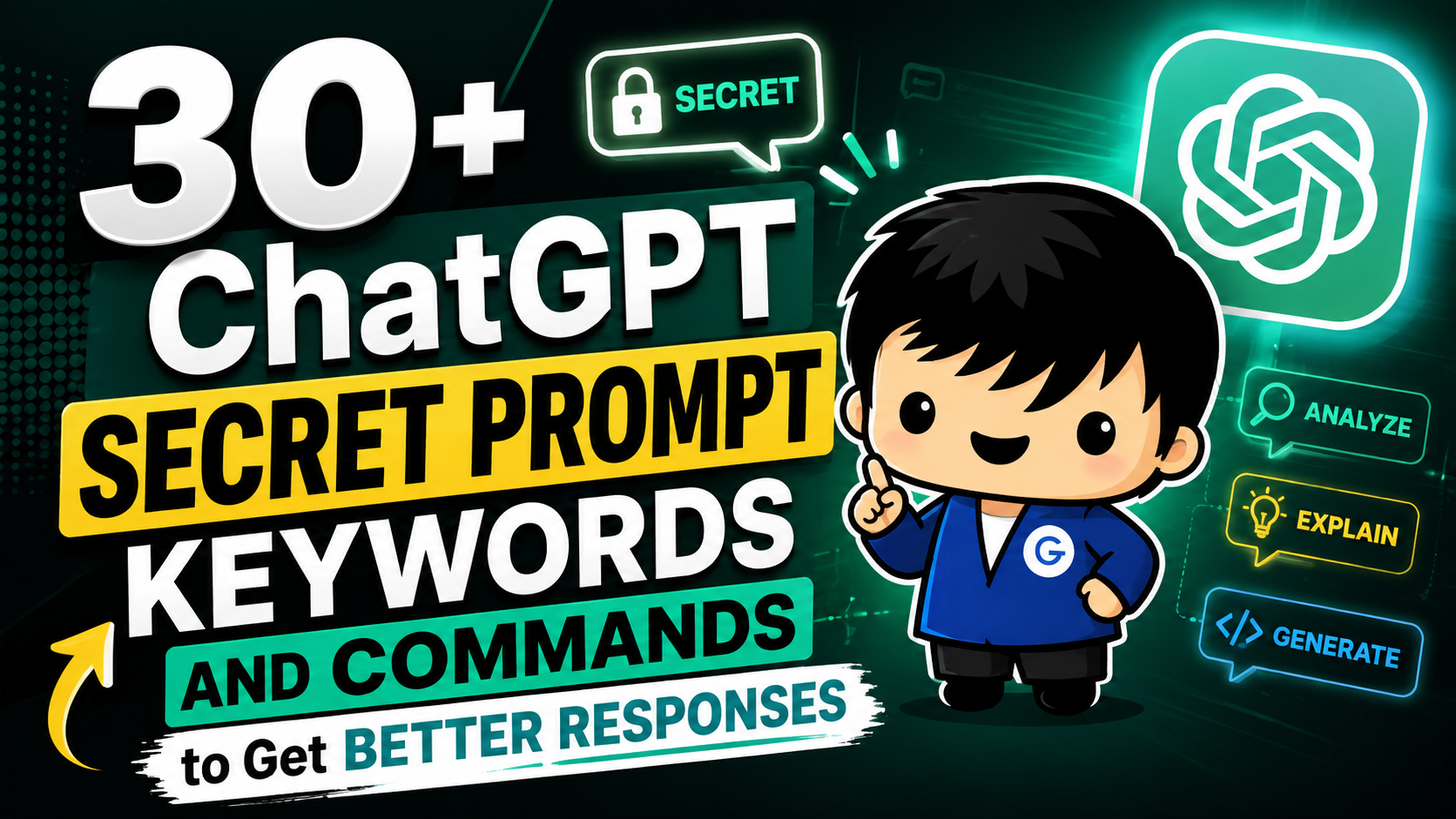 30+ ChatGPT Secret Prompt Keywords and Commands to Get Better Responses